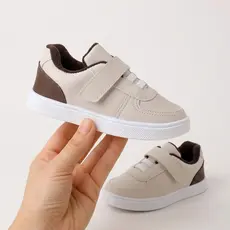 Tenis Menino Infantil Menino Menina Baby Sem Cadarço Velcro Elástico Calce Fácil Casual Macio Confortável Infantil