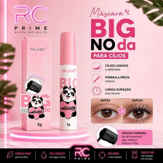 Máscara Para Cílios YALAMI Volume e Alongamento No Panda 5g