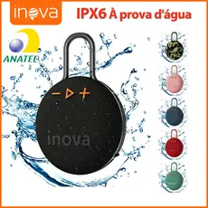 Inova Caixa De Som Bluetooth Tws Grave Potente Portátil Grave Potente Com Radio a prova d' água FM