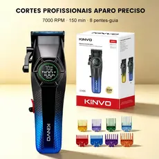 Inova Original Máquina de Cortar Cabelo Profissional Recarregável Precisão e Potência Bateria de Longa Duração