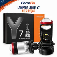 Kit 2PCS Lâmpada LED H4 Y6 Mini Projetor 24000LM Farol Automotivo Alto e Baixo para Carro e Moto