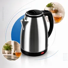 Chaleira Elétrica Inox 1.8L Desliga Automático Café e Chá 1500W