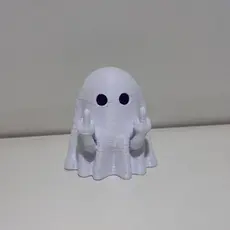 Mini Fantasma Dedo Do Meio Enfeite Halloween Colecionável Impressão 3D Decoração Geek Presente