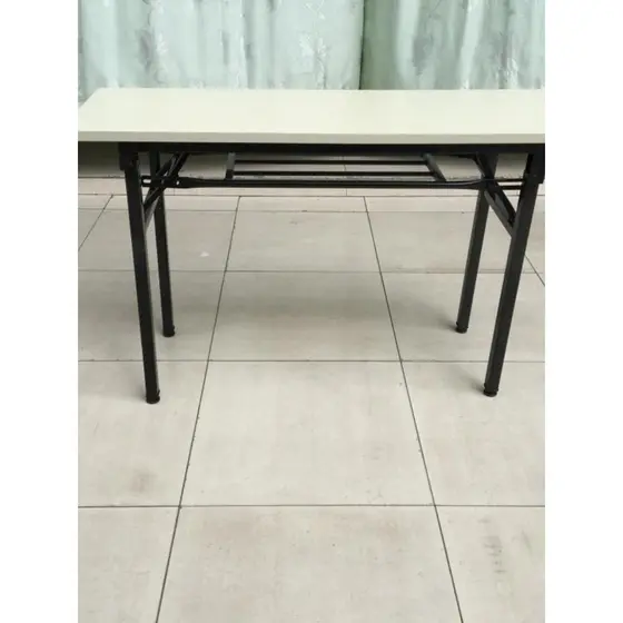 Mesa de reunião mesa de treinamento mesa longa dupla dobrável de conferência escritório pessoal de treinamento