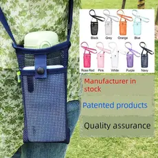Primavera verão malha respirável capa de copo de água do telefone móvel ao ar livre Cross-body garrafa de água saco prot