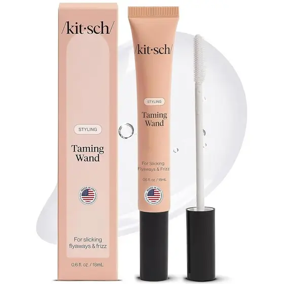 Varinha Alisadora de Cabelo Kitsch - Bastão Anti-Frizz com Biotina, Aloe e Vitamina E |   Máscara Capilar Transparente p