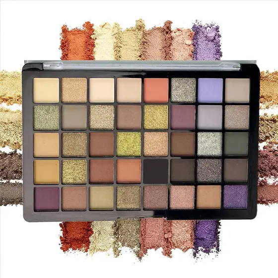 Paleta de Sombras de Olhos Nude Neutras K'APEINE, 40 Cores de Sombras Matte e Brilhantes, Paleta de Maquiagem Smokey Got