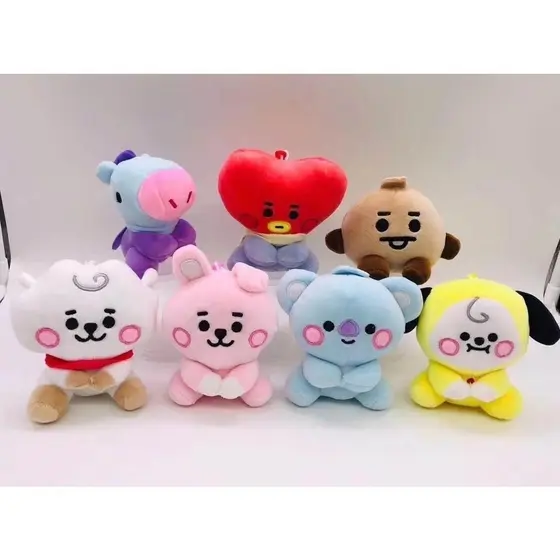 Bts Bangtan meninos pelúcia boneca chaveiro pelúcia MVQY