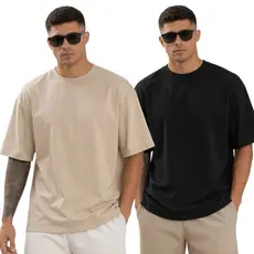 Kit 2 Camiseta Masculina Oversize Streetwear Premium Masculina
