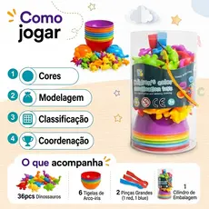 Montessori Brinquedos educacionais classificação por cores matemática brinquedos pedagogicos
