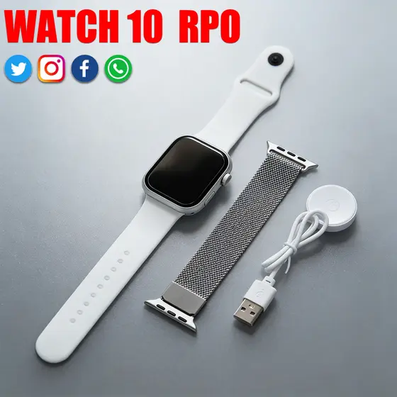 2026 Novo Watch10 Pro Mini Mais Recente Smartwatch Relógio Inteligente Chamadas Bluetooth calculadora