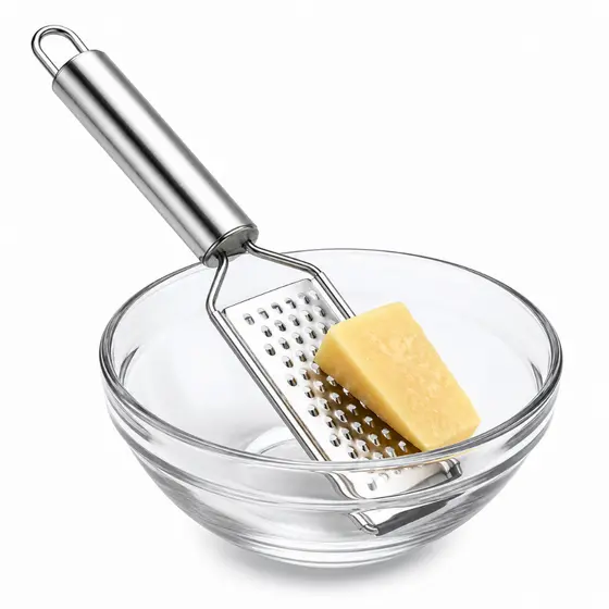 Ralador Inox 24cm Aço Inoxidável Manual Queijo Legumes Frutas Cozinha Resistente