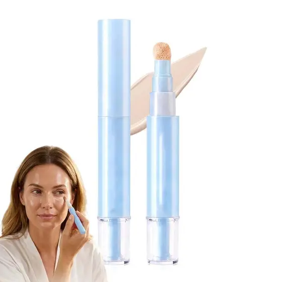 2 Em 1 Caneta Corretivo Fundação Ponto Corrector Maquiagem Para Diária Trabalho Festa Viagem Cuidados De Beleza
