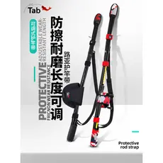 Tab Lure Rod Manga protetora Alça de vara com cordão Bolsa de vara de pesca Manga de vara protetora Bolsa de vara de isc