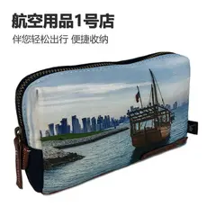 Bolsa noturna para voo, bolsa de higiene pessoal para mulheres, bolsa de cosméticos série retrô, bolsa de armazenamento