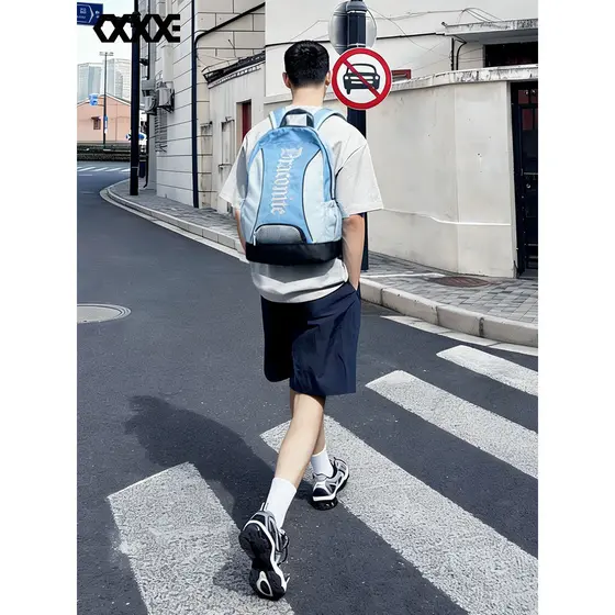 COEXISTENCE x DRACONITE Mochila americana de marca conjunta para estudantes do ensino médio Mochila escolar leve
