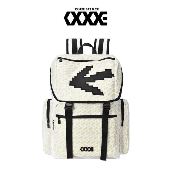 COEXISTENCE2026 Novo Estilo Street Wear Mochila Homens Mulheres Grande Capacidade Estudante Mochila Mochila de Viagem Co