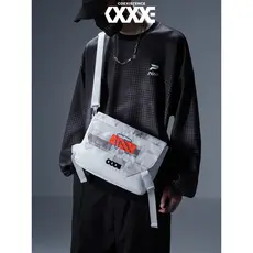 COEXISTENCE Street Wear All-Match Student Commuter Bag Bolsa mensageiro Original masculina Bolsa mensageiro Bolsa de omb