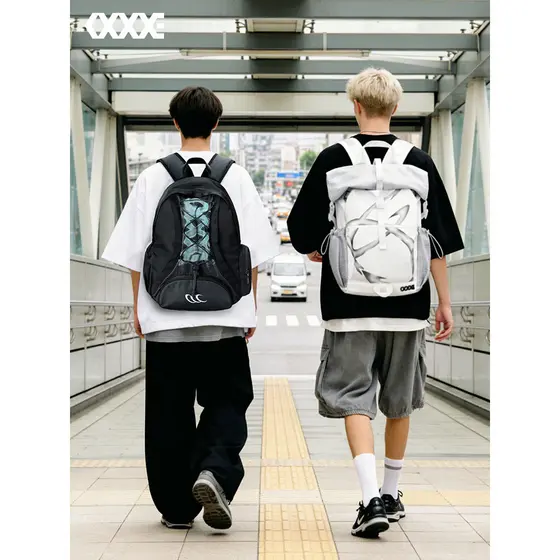 COEXISTÊNCIA Estilo Funcional Americano Simples Moda Commuter Campus Mochila Mochila Estudante Mochila Ao Ar Livre