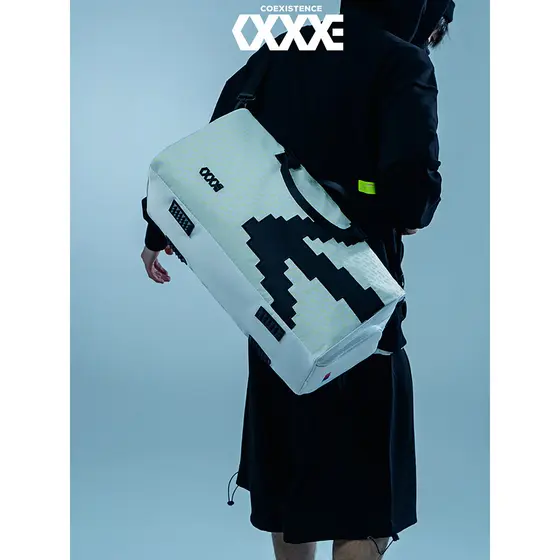 COEXISTENCE Bolsa de viagem de curta distância masculina com separação seca e úmida Bolsa de bagagem Bolsa de ginástica