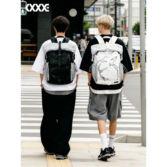 Coexistência mochila feminina estudante universitário mochila masculina à prova dwaterproof água viagem ao ar livre gran