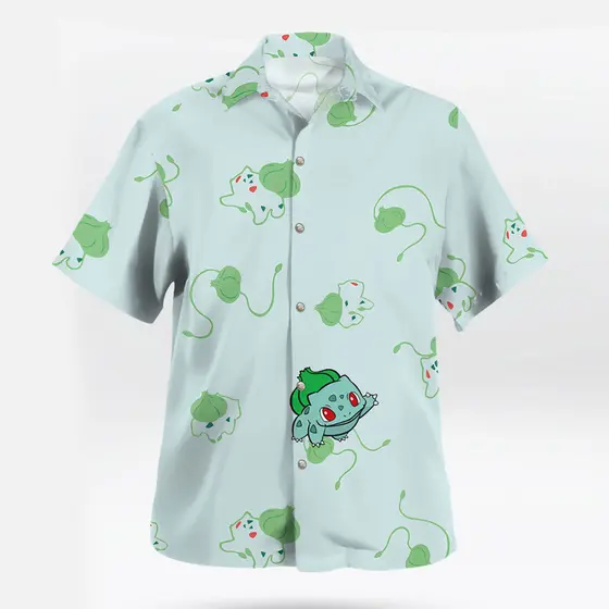 Padrão Pokémon Impresso Em 3D Masculino E # 39camisa 2026 Novo Verão Casual Anime Praia Camisa Bonito De Férias