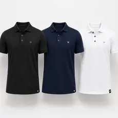Camisa polo leve e respirável impressa em 3D