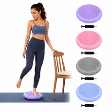 Disco de Equilíbrio Inflável 34cm Fisioterapia Yoga Pilates Balance