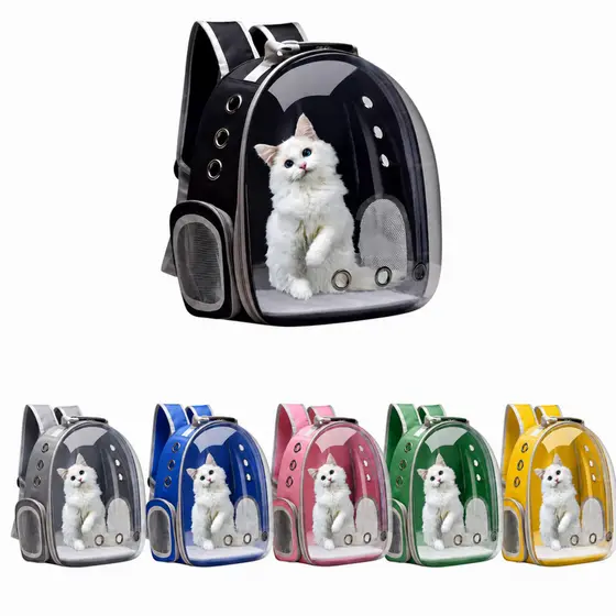 Mochila Pet Astronauta Visão Panorâmica para Cachorro e Gato