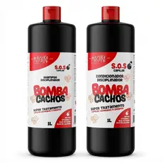 Kit Shampoo Condicionador Magike Beauty Bomba Cachos 1L+1L Cachos Definidos Cacheados Crespos