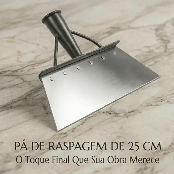 Pá de Raspagem Profissional 25cm – Uso em Jardim, Horta e Construção