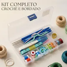Kit Completo de Agulhas para Crochê – Agulhas Ergonômicas e Acessórios
