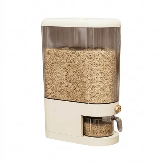 Pote Armazenador de Grãos 10kg com Dosador e Sistema Hermético | Ideal para Arroz, Feijão e Cereais