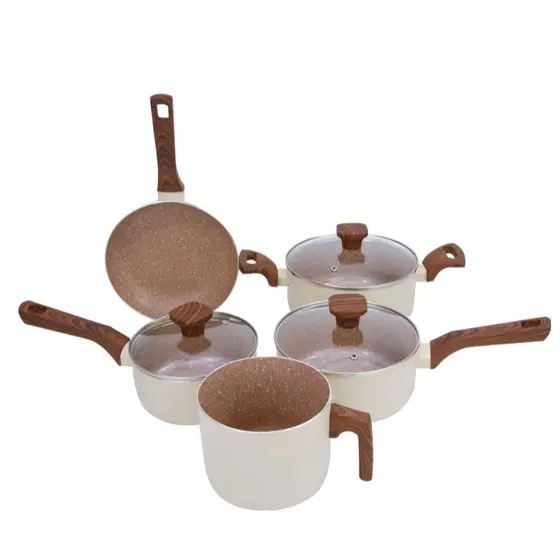 Conjunto 5 Panelas Pratic Cook Crema