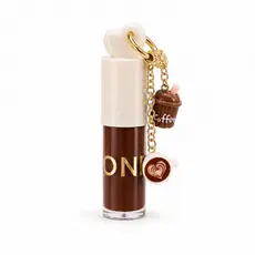 Gloss Labial Chocolate com Chaveiro Fofo Lip Oil Brilho Hidratante Cheiro Infantil