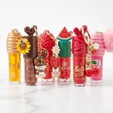 Gloss Labial Chaveiro Lip Oil Hidratante com Brilho Modelos Variados Infantil e Adulto