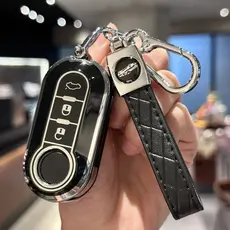 Capa para Chave de Carro para Fiat 500 500L Brava Bravo Doblo Ducato Fiorino Punto Panda Palio Stilo Lancia123