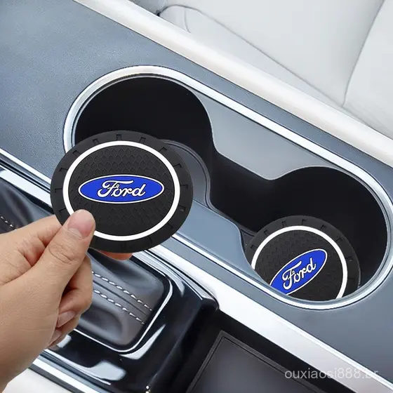 Suporte de Garrafa Antiderrapante de Borracha Macia para Ford Ka Focus mk2 Ranger Novo Fiesta Fusion Ecosport Edge PG5Y