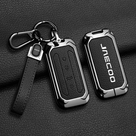 Capa de Chave de Carro em Liga de 4 Botões Adequada para Chery Jaecoo 5 Ev 2025 J5 Acessórios Automotivos Sem 123