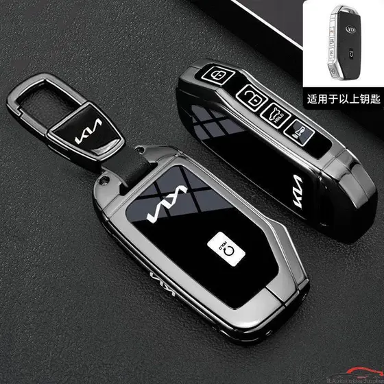 Capa de chave de carro em liga de zinco para KIA / Solanto / Seltos / K5 / Kaiko / K3 / Zhi Run / Ace 123