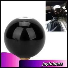 Joyfulness-br AMONIDA Botão de mudança de bola redonda preto 8 alavanca de engrenagem de carro de bilhar alavanca de