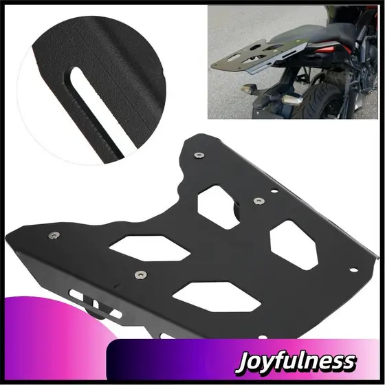 Joyfulness-br Porta-bagagens de motocicleta GOTOTOP Porta-bagagens traseiro em aço carbono para Versys 650 2015-2020