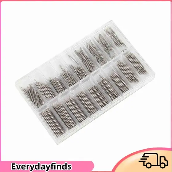 Everydayfinds-br Everydayfinds-br Yosoo 360 peças pulseira de relógio, barras de mola, kit de reparo de pinos de