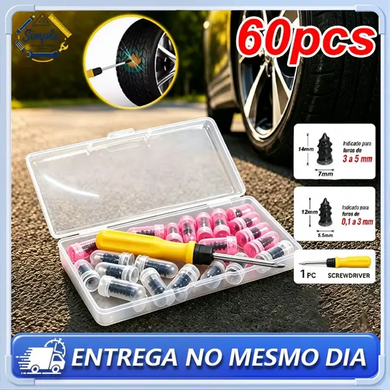 De Pregos De Reparo De Pneus A Vácuo Universal para reparo rápido pneus carro moto caminhonete van, remendo rápido