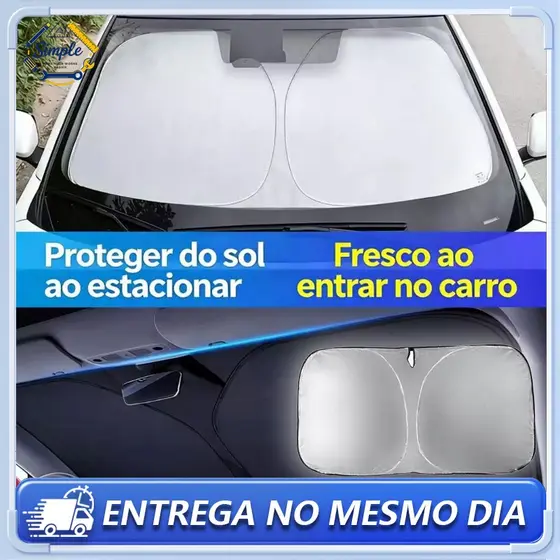 Quebrador Sol Painel Guarda Sol Proteção Solar Uv Para-brisa Carro Painel Protetor Guarda-sol Universal Dobrável