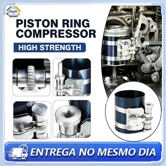 Cinta Anéis De Pistão 3 Polegadas 53 A 75mm Aço Reforçado Montagem Motor Camisa Carro Moto