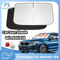 Pára-Sol Dobrável Protetor Solar Para-brisa Carro Quebra Sol Portatil Uv Painel Universal