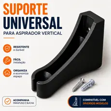 Suporte Para Aspirador De Pó Vertical Parede Universal Organizador Compatível Electrolux Wap Philco