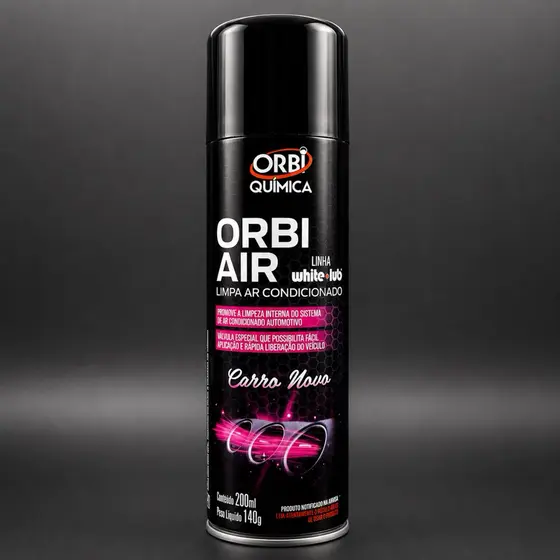Orbi Air Limpa Ar Condicionado Carro Novo 200ml Higienizador Automotivo Elimina Odores