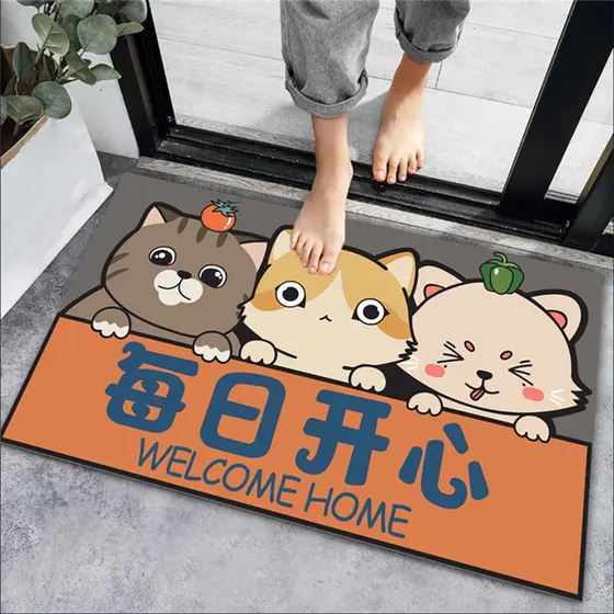 [Novo produto] Tapete doméstico Tapete de porta de entrada Tapete de sala de estar Quarto Tapete absorvente de desenho a